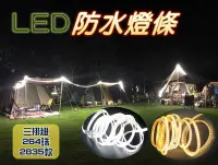 在飛比找Yahoo!奇摩拍賣優惠-LED防水燈條 露營燈條 LED燈條 三排燈帶 天幕 崁燈 