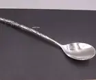 Pure 999 Silver Spoon Lotus Fish Household Tableware Dinnerware Soup Spoon /46g