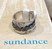 NWT Sundance Catalog Silver Gold “Summer Fields” Spinner Ring Size 5 $225