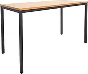 Rapidline Steel Frame Drafting Height Table, Beech Top & Black P/C Frame, 1800 x 900 mm
