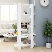 NNEVL Book Cabinet/Room Divider White 80x30x160 cm Engineered Wood