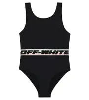 [Off-White Kids] Off-White Kids Logo swimsuit Y 6 black