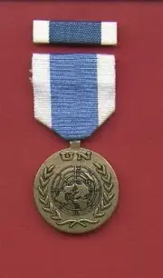 One full size UN United Nations medal for Special Missions with ribbon bar