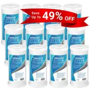 1 to 12 PACK 10"x4.5" Whole House CTO 5 Micron Carbon Block Water Filter Replace