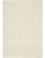 [Miss Amara] Villosa Textured Neutral Washable Rug in Cream