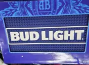 BUDWEISER BUD LIGHT BEER BAR MAT 12 X 18” Rubber Drip Mat