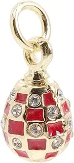 ULDIGI Easter Egg Charm Pendant Enamel Jewelry Making Accessory DIY Necklace Earring Charms Portable Durable Unique Design for Creative Crafting
