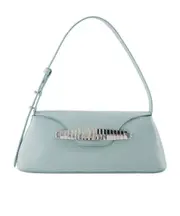 Elleme Eva Embellished Hobo Bag One size Gray