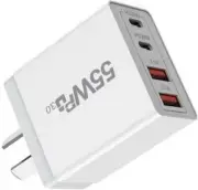55W 4 Port USB-C PD Fast Charging Wall USB C Charger Power Adapter Type-C Brick