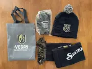 Station Casino Golden Knights Gift Bag W/Gloves, Scarf & Beanie Set