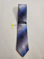 Van Heusen Flex Tie Purple Paisley Silk Necktie 3 1/4" Wide NEW!!