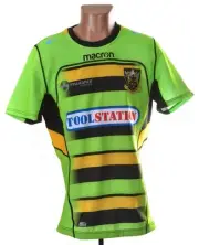 NORTHAMPTON SAINTS RUGBY UNION SHIRT MACRON SIZE XL