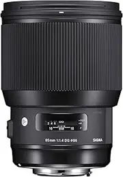 Sigma 4321955 85mm f/1.4 DG HSM Art Lens for Nikon, Black