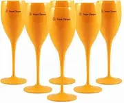 [Veuve Clicquot] Champagne Glasses Set of 6 Yellow Label Champagne Glasses