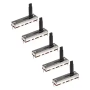 5Pcs Straight Single Linear Slide Potentiometer B100K 35mm(L) 20mm Travel