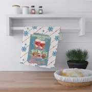Christmas Tea Towels (cotton, poly), "Christmas Prosecco Spritzer" Recipe