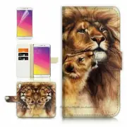 Lion TPU Phone Wallet Case Cover For New Optus X Pro 2 / ZTE P652 Pro - 21184