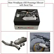 Powerage Exhaust Silencer with Bend Pipe" For Royal Enfield New Himalayan 450 (for: Royal Enfield)