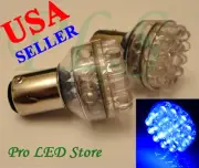 2 Pairs 1157 1034 1154 Blue 24 LED BAY15D Backup Turn Signal Dome Light Bulbs (for: Volvo)