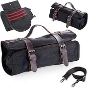 TREELF Portable Bartender Bag Travel Bartender Bag Canavs Bar Kit Bag for Carrying Bar Tools Perfect Storage (Bag Only) (Bag without Tools)