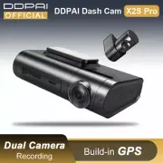 DDPai X2S Pro 2K QHD 2CH Front Rear Car Dashcam 32G WiFi GPS Hardwire Camera DVR