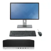 HP 800 G3 SFF Bundle Desktop i5-6500 Up to 3.6GHz 8GB RAM SSD + HDD + 22" Monitor - Refurbished