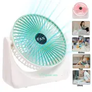 Mini USB Desk Table Fan Personal Air Fan Circulator Quiet Portable Fan 3 Speeds