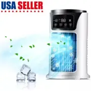 Portable Air Cooler Fan Humidifier LED Personal Cooling Mini AC Air Conditioner