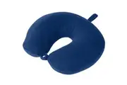 Vistara Travel Neck Head Shoulder Cushion Soft Memory Foam Pillow Support Blue