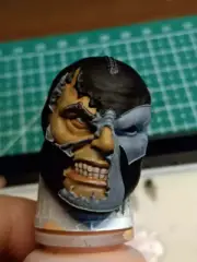 1/12 Scale Battle Damage Half-Face Bane Head Carved Model Toys for 6" Mcfarlane