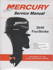 1999-2002 MERCURY OUTBOARD 30/40 FOURSTROKE p/n 90-857046R1 SERVICE MANUAL (594)