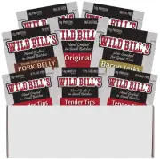 Wild Bill’s 8-Piece Sampler Gift Box (includes beef jerky, bacon jerky and po...