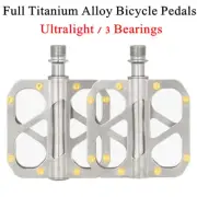 Promend Ultralight MTB Road Bike Pedals 3 Bearings Full Titanium Bicycle Pedals