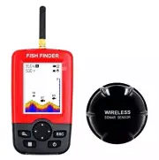 Portable LCD Screen Fish Finder Wireless Sonar Sensor Fishfinder Depth Locator