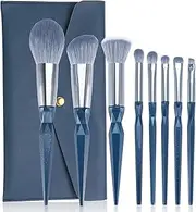 ENZO KEN Sapphire Blue Makeup Brush Set Professional, Vegan Makeup Brushes Set, Makeup Brush Set with Case, Glitter Cosmetic Brushes Makeup Set, Make up Brushes Vegan, Make up Brushes Set Professional