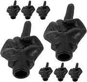COSMEVIVI 8pcs Valve Cap Tires Tire Stem Caps Automotive Exterior Accessories Valve Stem Covers Car Accessories Black Plastic