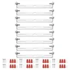 8 Set 110mm (4.33") Universal Light Fixture Mounting Bracket Kit with Screw