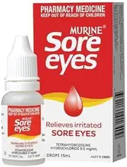 Murine 3 Pack Of Murine Eye Drops Sore Eyes 15Ml