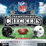 MasterPieces Officially Licensed NFL League-NFL Checkers Board Game for Families and Kids Ages 6 and Up