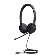 Yealink UH37 Dual USB-C/A USB Wired Headset, UC Dual, USB-C/A, 35mm Speakers, Stereo, HD Audio, 2Mic Noise Killer, RMA ONLY
