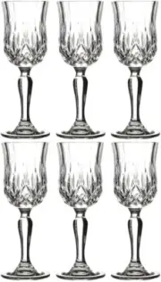 RCR OPERA CRYSTAL GLASS - LIQUEUR GLASSES 6cl (BOX OF 6) - NEW