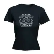 March Pisces Birthday All Men Are Created Equal - Funny Novelty Womens T-Shirt T Shirt Tshirt