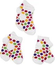 [Jefferies Socks] Little Girls' Dots All Around Socks (Pack of 3)