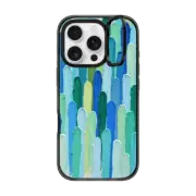 iPhone 16 Pro Impact Ring Stand Case MagSafe Compatible Green Blue Pavilion
