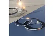 Solid 925 Sterling Silver Simple Round Bangle