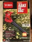 Toro Rake & Vac Electric Leaf Blower Vacuum Model 51573 Rake and Vac Brand New!