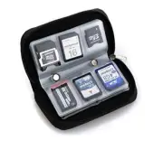 22 Slots Storage Bag Carrying Case Holder Wallet CF SD Micro SD Memory Card AU