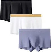 [Maiyifu-GJ] 3 Pack Mens Moisture-Wicking Boxer Briefs Soft Breathable Underwear Trunks Lightweight Comfortable Underpants, Color9, Large, Color9, Large