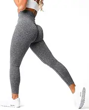 [FITELITE] Cargo Leggings for Women with 4 Pockets, Butt Lifting Yoga Workout Pants Gym, High Waisted Tummy Control Run Pants