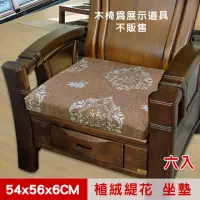 在飛比找momo購物網優惠-【凱蕾絲帝】台灣製造-高支撐記憶聚合絨布緹花坐墊/沙發墊/實